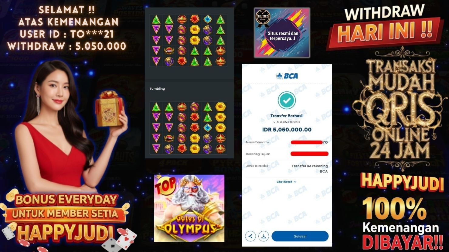 HAPPYJUDI JACKPOT SLOT GATES OF OLYMPUS